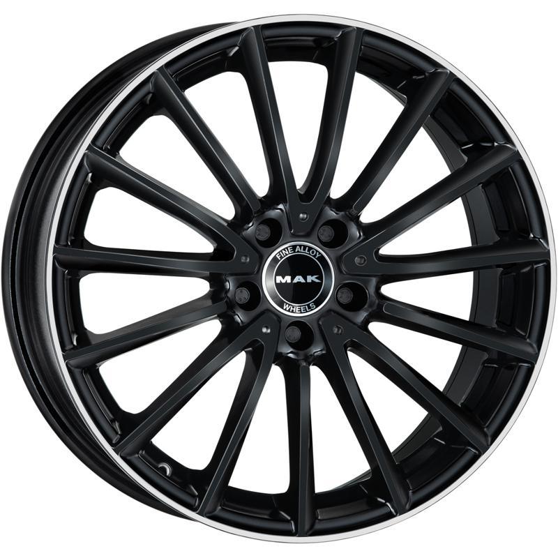 MAK Komet 8x18 5*112 ET33 DIA66.6 Gloss Black Mirror Ring Литой