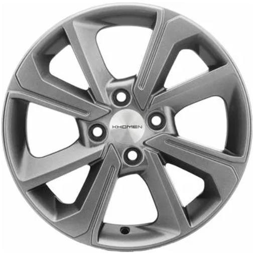 Khomen KHW 1501 6x15 4*100 ET46 DIA54.1 G-Silver Литой