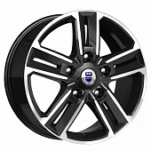 K&K Backfire 8x18 5*120 ET45 DIA72.6 Алмаз черный Литой