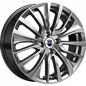 K&K Flanker 6.5x17 5*108 ET43 DIA67.1 Дарк платинум Литой