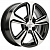 Khomen KHW 1502 6x15 4*100 ET45 DIA54.1 Black-FP Литой