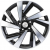 Khomen KHW 1801 7.5x18 5*108 ET40 DIA60.1 Black-FP Литой Khomen KHW 1801 7.5x18 5*108 ET40 DIA60.1 Black-FP Литой