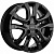 Khomen KHW 1503 6x15 4*100 ET46 DIA54.1 Black Литой