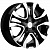 Khomen KHW 1503 6x15 4*100 ET50 DIA60.1 Black-FP Литой